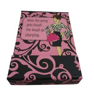 Shopping Spree Flip Note Set With Pen Pad Working Girls Design Lange New